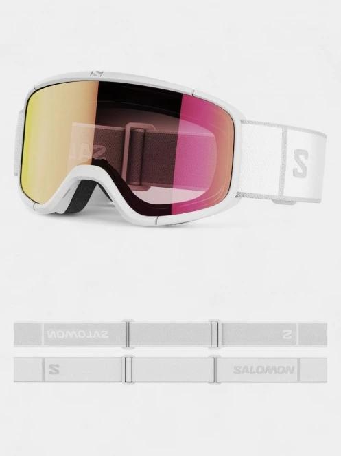 Salomon Aksium 2.0 S női síszemüveg fehér színben 6