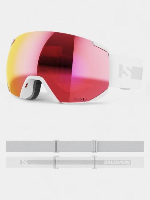 Salomon Radium Sigma síszemüveg fehér színben 6