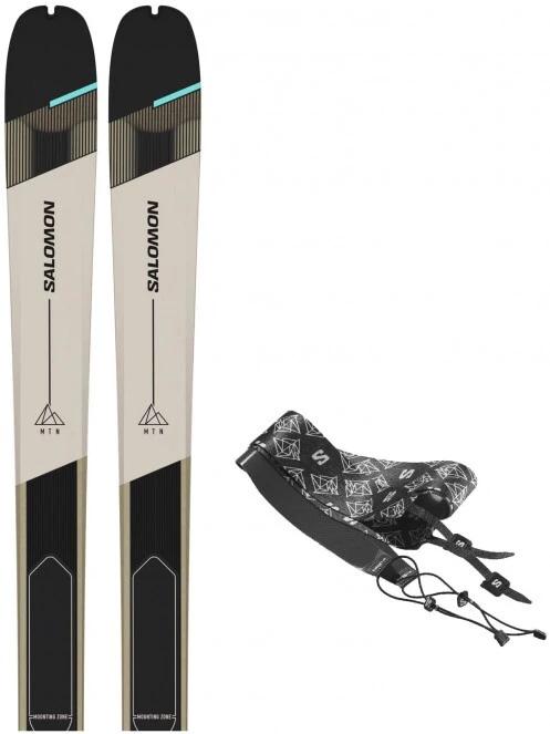 Salomon T MTN 86 W CARBON + Skins női síléc homok színben 4