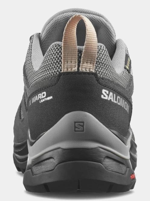 Salomon X Ward Leather Gtx W női vízhatlan túracipő szürke színben 6