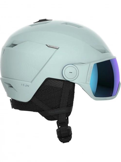 Salomon Icon Lt Visor női bukósisak világoskék színben 2