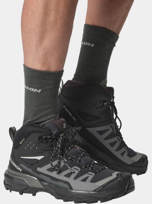 Salomon X Ultra 360 Mid Gtx férfi túrabakancs fekete színben 8