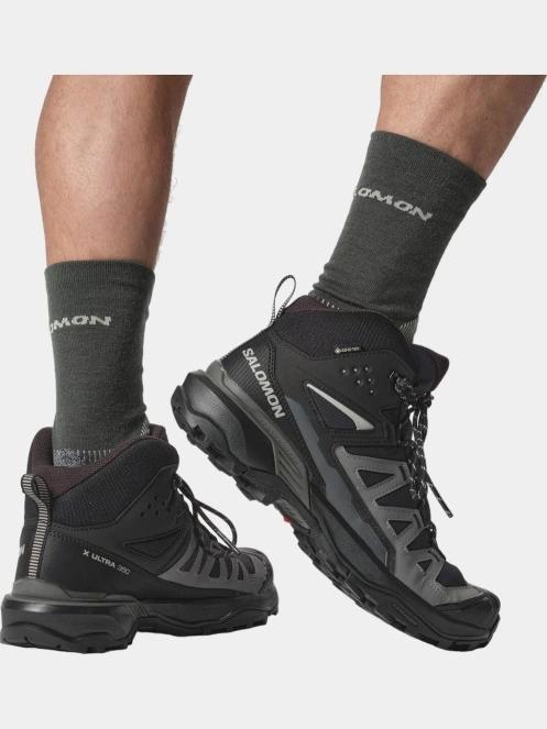 Salomon X Ultra 360 Mid Gtx férfi túrabakancs fekete színben 9