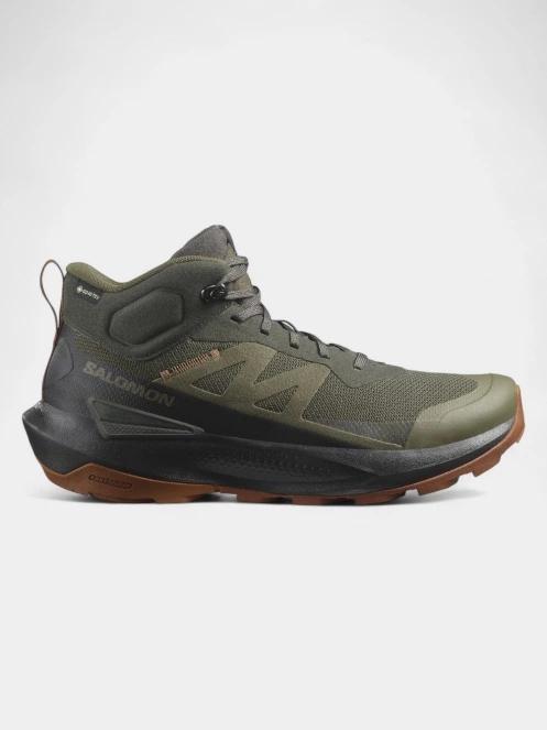 Salomon Elixir Activ Mid Gore-Tex férfi túrabakancs oliva színben 3