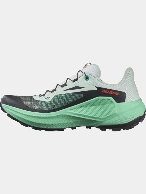 Salomon Genesis W női terepfutó cipő zöld színben 4
