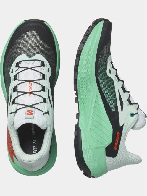 Salomon Genesis W női terepfutó cipő zöld színben 6