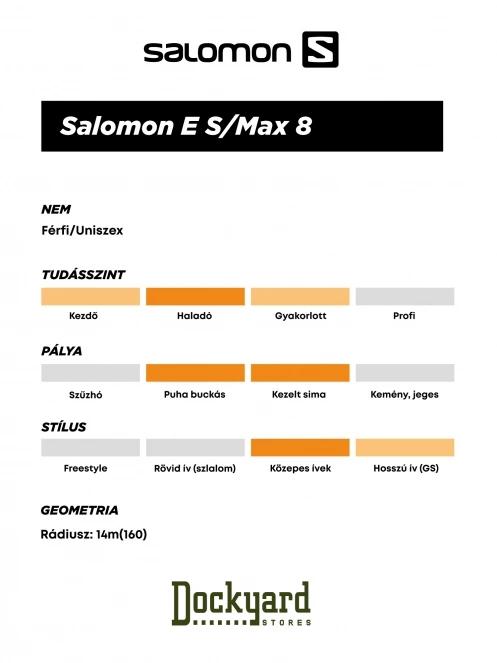 Salomon E S/Max 8 + M11 GW L80 síléc zöld színben 8
