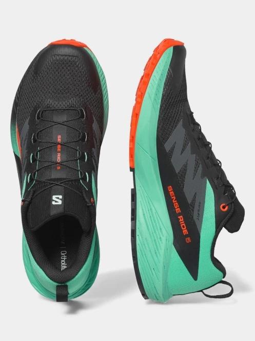 Salomon Sense Ride 5 férfi terepfutó cipő fekete színben 5
