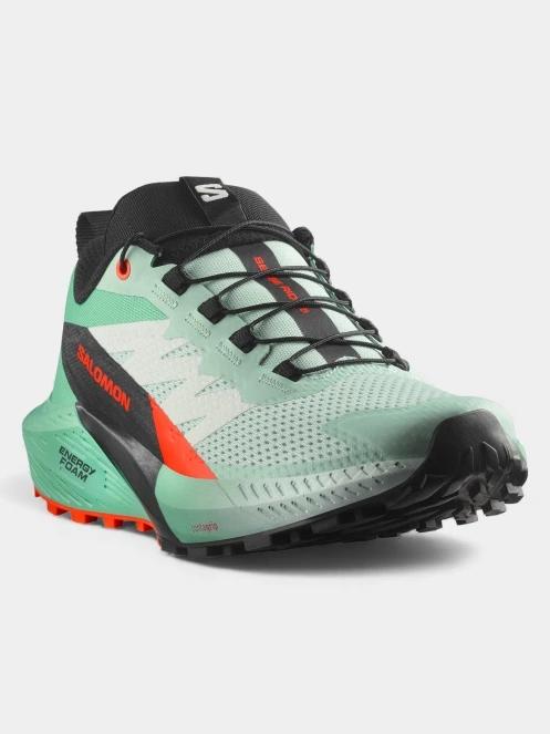 Salomon Sense Ride 5 W női terepfutó cipő zöld színben 2