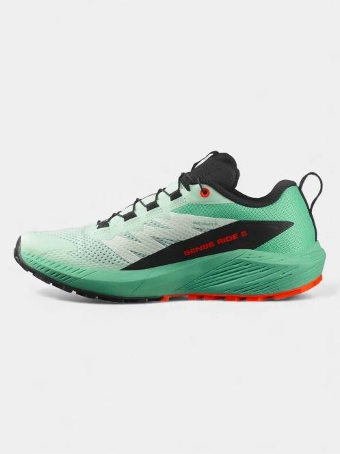 Salomon Sense Ride 5 W női terepfutó cipő zöld színben 3