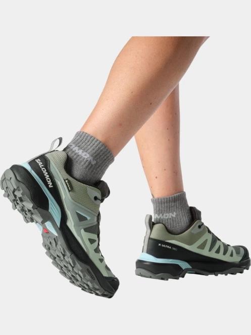 Salomon X Ultra 360 GTX W női túracipő zöld színben 9