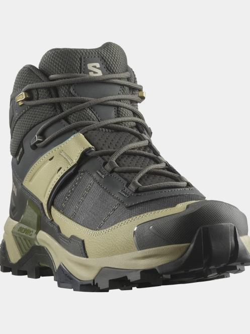 Salomon X Ultra 5 Mid GTX férfi túrabakancs zöld színben 2