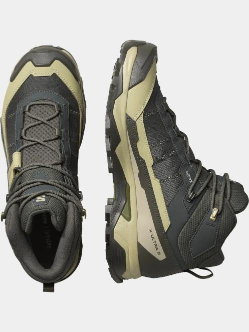 Salomon X Ultra 5 Mid GTX férfi túrabakancs zöld színben 5