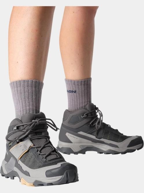 Salomon X Ultra 5 Mid GTX W női túrabakancs szürke színben 8