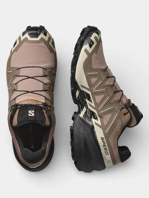 Salomon Speedcross 6 férfi terepfutó cipő barna színben 5