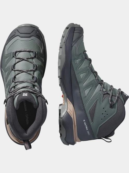Salomon X Ultra 360 Mid GTX W női túrabakancs oliva színben 5