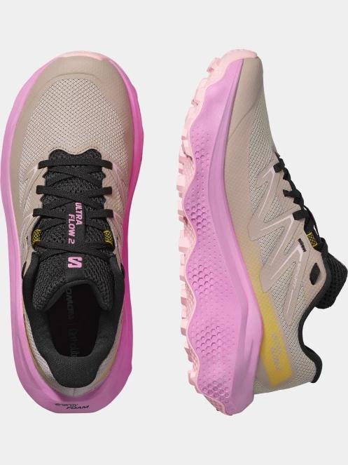 Salomon Ultra Flow 2 W női terepfutó cipő magenta színben 5