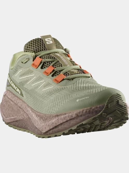 Salomon Aero Blaze 3 Grvl GTX férfi futócipő oliva színben 2