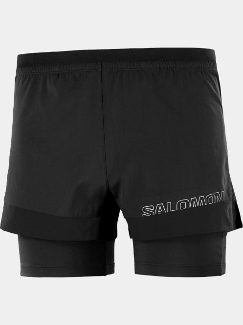 Salomon Cross 2In1 Shorts M férfi sport rövidnadrág fekete színben 6