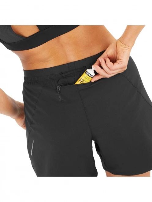 Salomon Cross 5'' Short W női sport rövidnadrág fekete színben 5