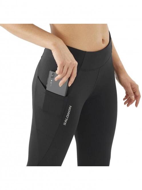 Salomon Cross Run 28'' Tight W női sportnadrág fekete színben 5