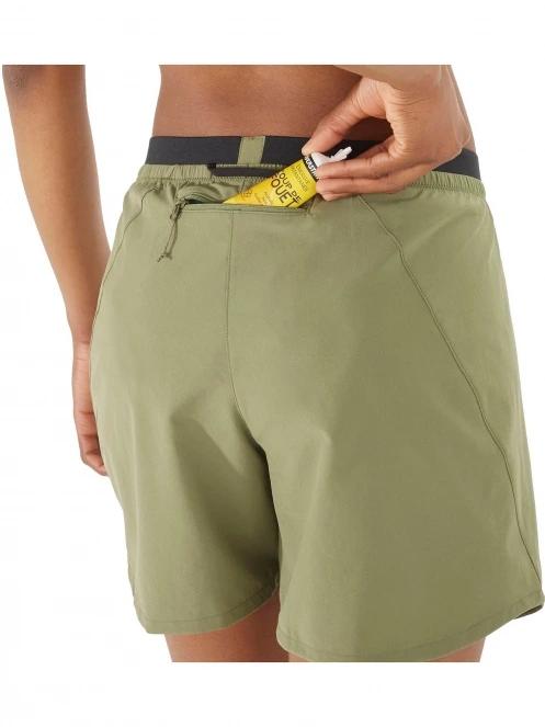 Salomon Cross 5'' Short W női sport rövidnadrág zöld színben 5