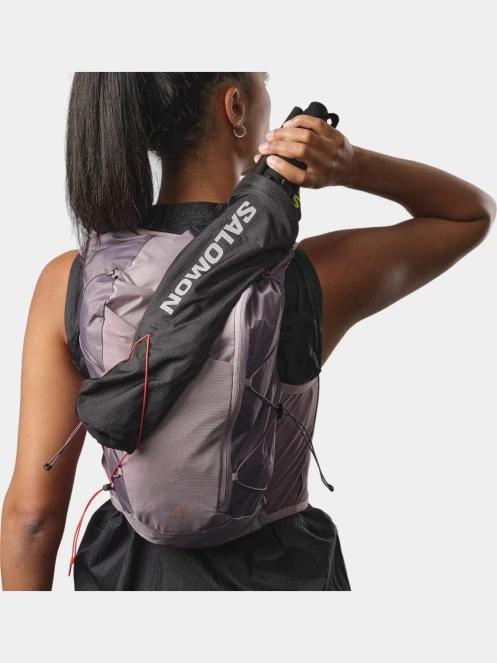 Salomon Active Skin 12 Women Set női futómellény lila színben 7