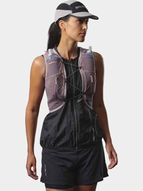 Salomon Active Skin 12 Women Set női futómellény lila színben 8