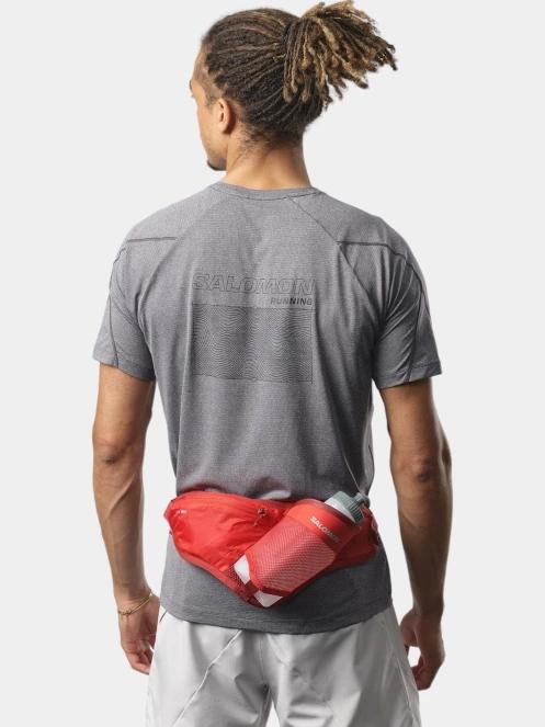 Salomon Active Belt 3D Bottle futóöv piros színben 4