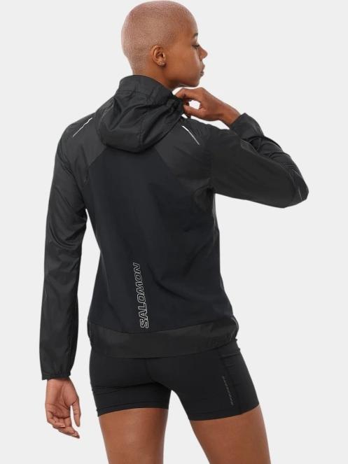 Salomon CroSS Wind Jkt W női futódzseki fekete színben 3