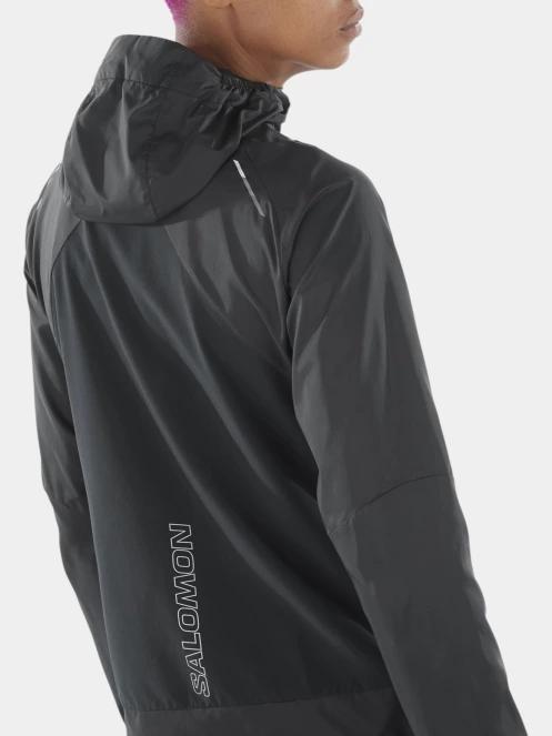 Salomon CroSS Wind Jkt W női futódzseki fekete színben 4