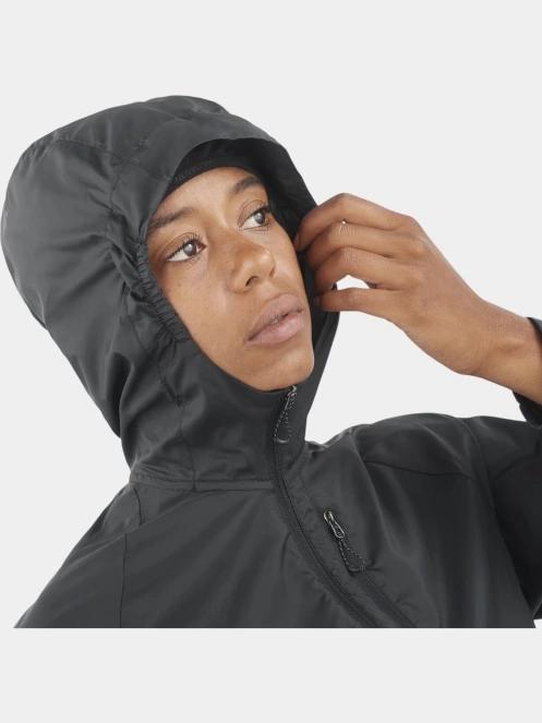 Salomon CroSS Wind Jkt W női futódzseki fekete színben 5