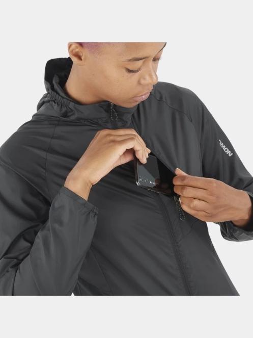Salomon CroSS Wind Jkt W női futódzseki fekete színben 8