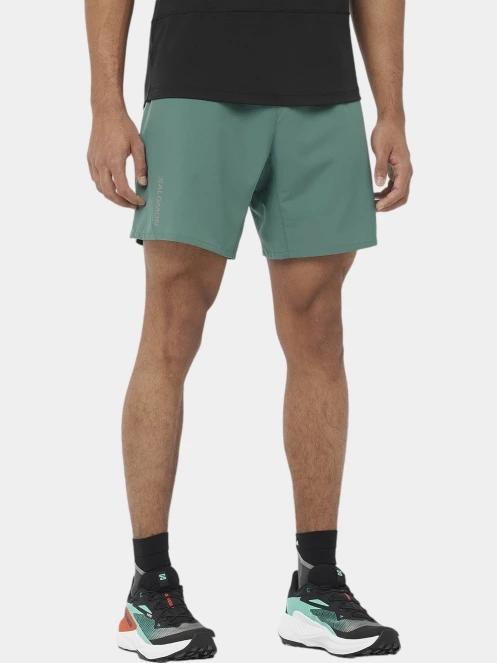 Salomon Cross 7'' Shorts No Lin M férfi sport rövidnadrág kék színben 2