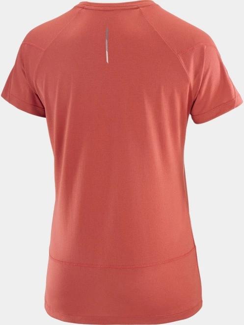 Salomon Cross Run Ss Tee W női rövid ujjú sport póló piros színben 6