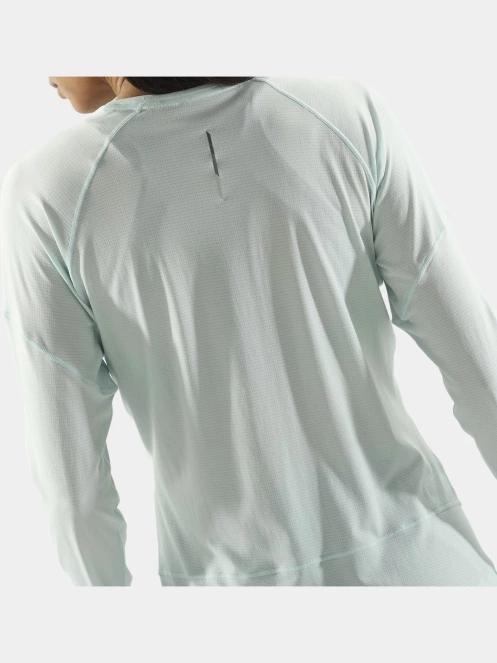 Salomon Cross Run Ls Tee W női hosszú ujjú sport póló világoskék színben 4