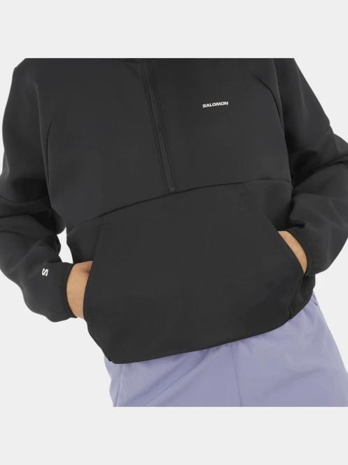 Salomon Shakeout női crop pulóver fekete színben 4