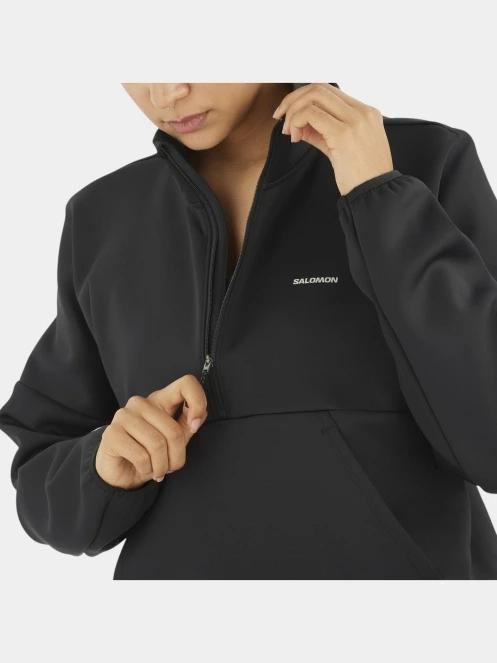 Salomon Shakeout női crop pulóver fekete színben 5