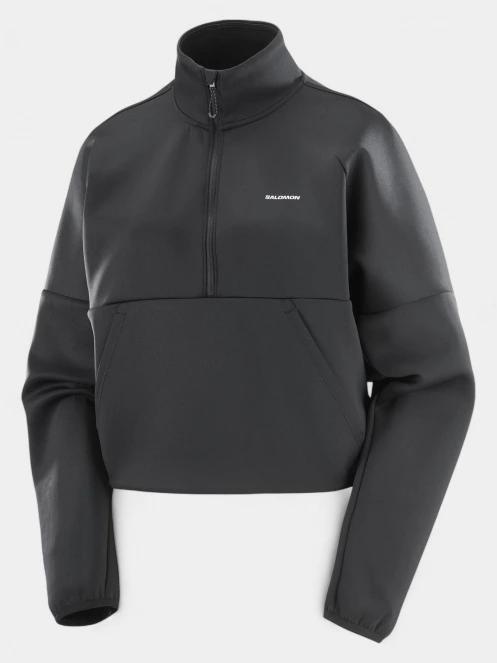 Salomon Shakeout női crop pulóver fekete színben 7