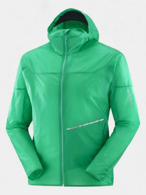 Salomon Sense Aero Wind férfi futódzseki zöld színben 9
