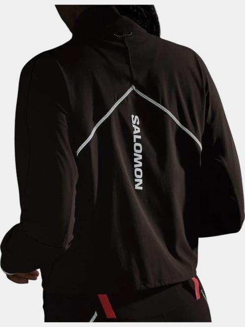 Salomon Sense Aero Hybrid Cropped női crop pulóver barna színben 9