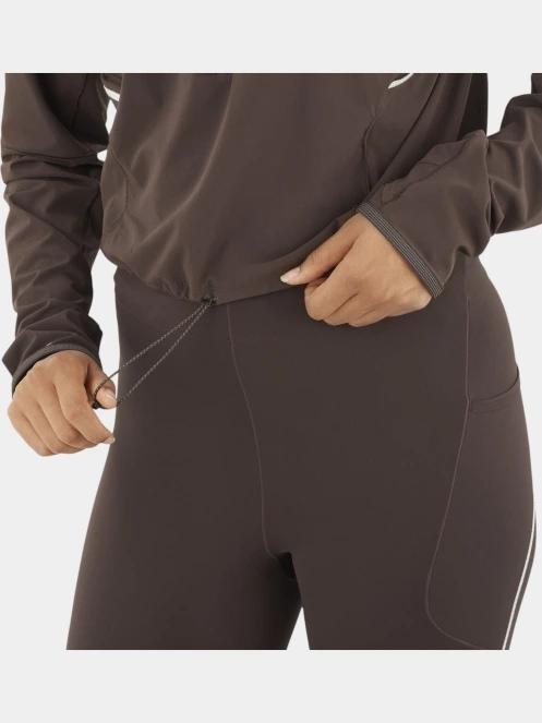 Salomon Sense Aero Hybd Cp Plvr W női hibrid felső barna színben 4