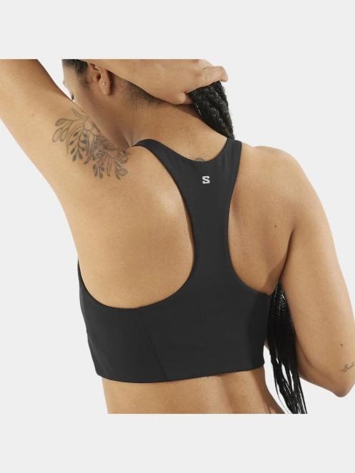 Salomon Shakeout Core női sportmelltartó fekete színben 5