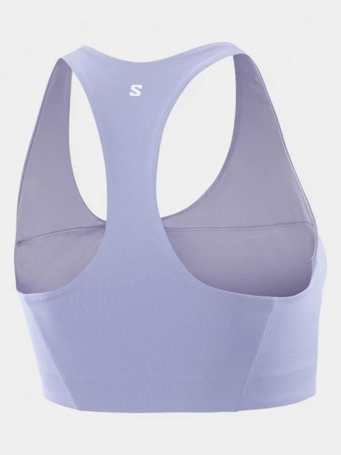 Salomon Shakeout Core női sportmelltartó lila színben 5