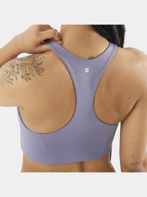 Salomon Shakeout Core női sportmelltartó lila színben 6