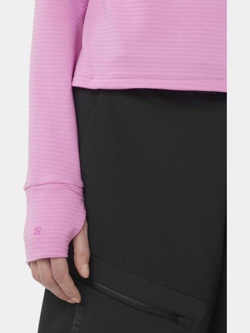 Salomon Sntial Lightwarm Cn W női pulóver magenta színben 4