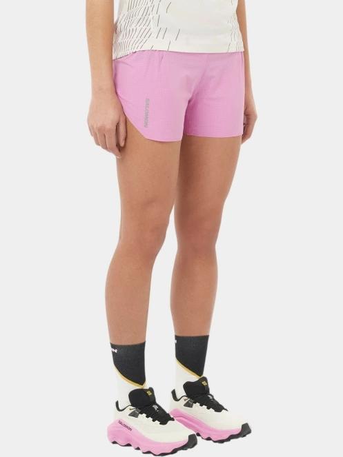 Salomon Sense Aero 3'' Shorts W női sport rövidnadrág magenta színben 2