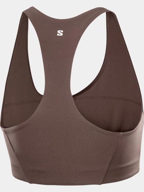 Salomon Shkout Core Bra W női sportmelltartó barna színben 5