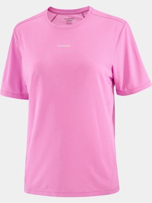 Salomon Shkout Core SS Tee W női rövid ujjú sport póló rózsaszín színben 4