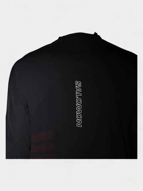 Salomon Sense Aero Graphic férfi hosszú ujjú sport póló szürke színben 5